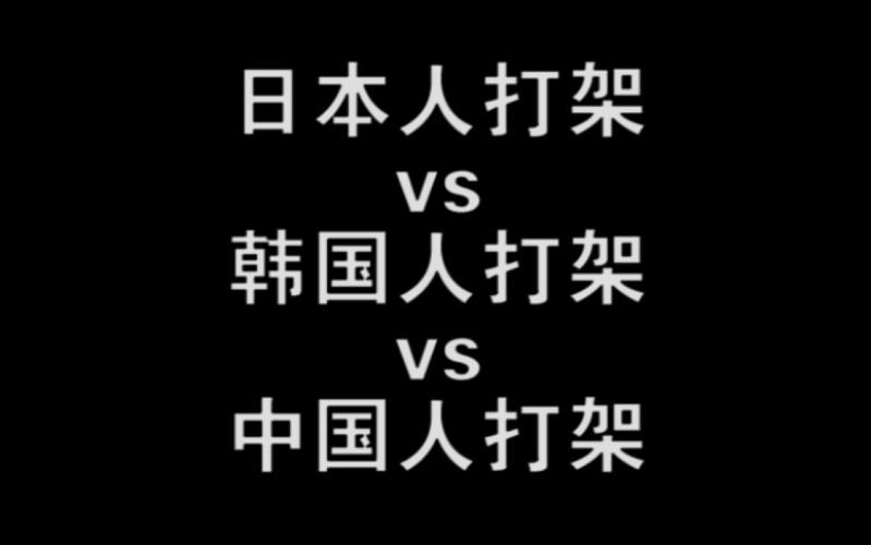 中国人打架vs日本人打架