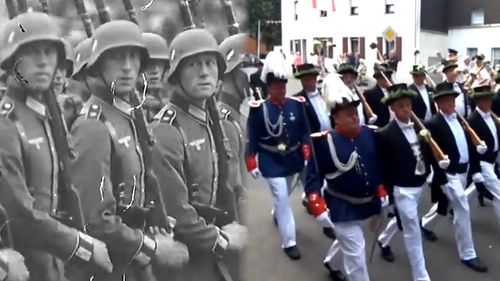二战时期德国阅兵vs现在阅兵